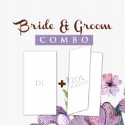 Bride Groom Combo DL Postcard  1000 + 2DL 2 fold 1000